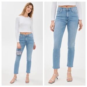 Mother Jeans The Mid Rise Dazzler Ankle in Reading By The Pool